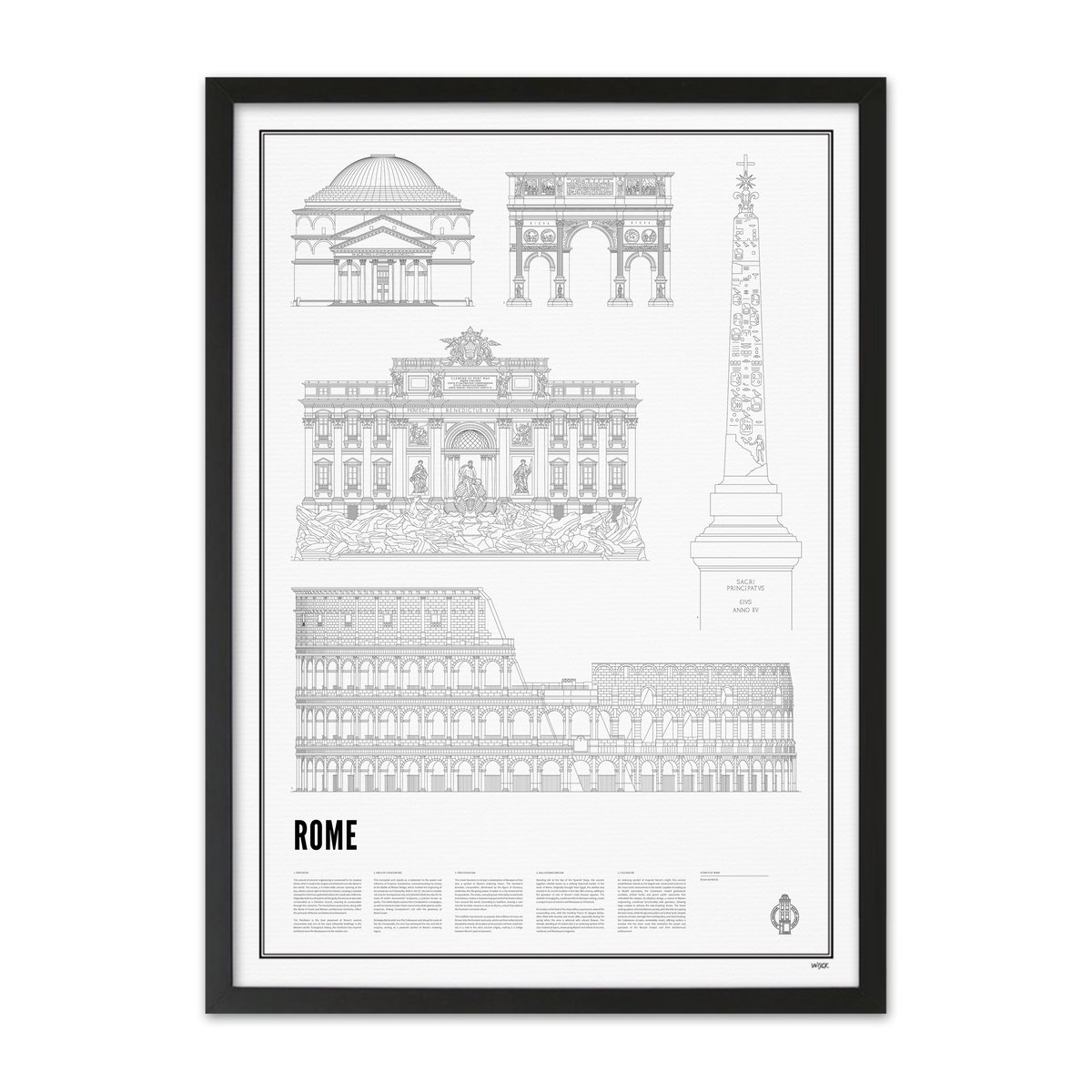 Poster von Iconics of Rome | WIJCK.